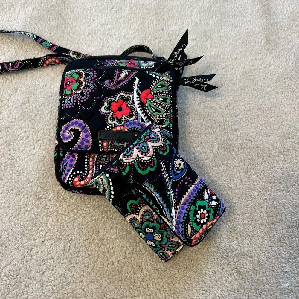 Vera Bradley Mini Hipster and wallet Kiev Paisley